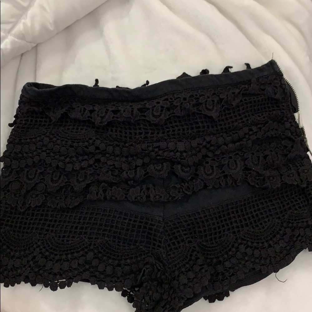 Urban outfitters crochet black shorts. Size 2